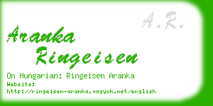 aranka ringeisen business card